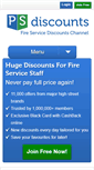 Mobile Screenshot of fireservice.psdiscounts.com