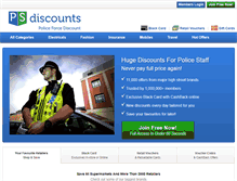 Tablet Screenshot of police.psdiscounts.com